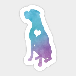 Boxerdog lover Sticker